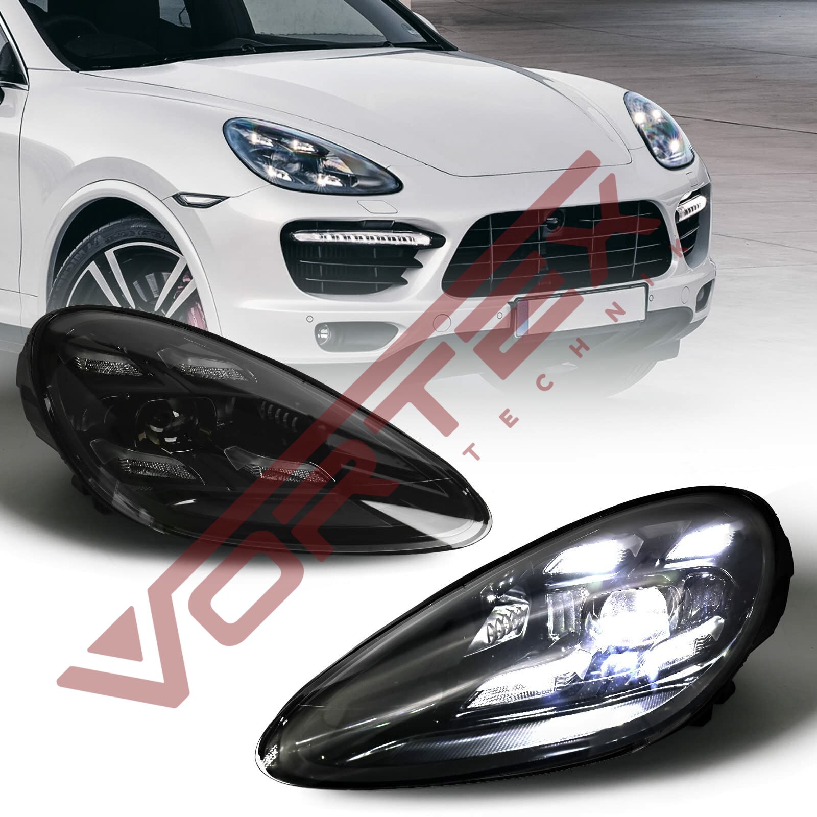 Porsche Cayenne (958.1 ) 2011-2014 Dönüşüm (9Y0) 2018-2022 PDLS Plus Far Seti