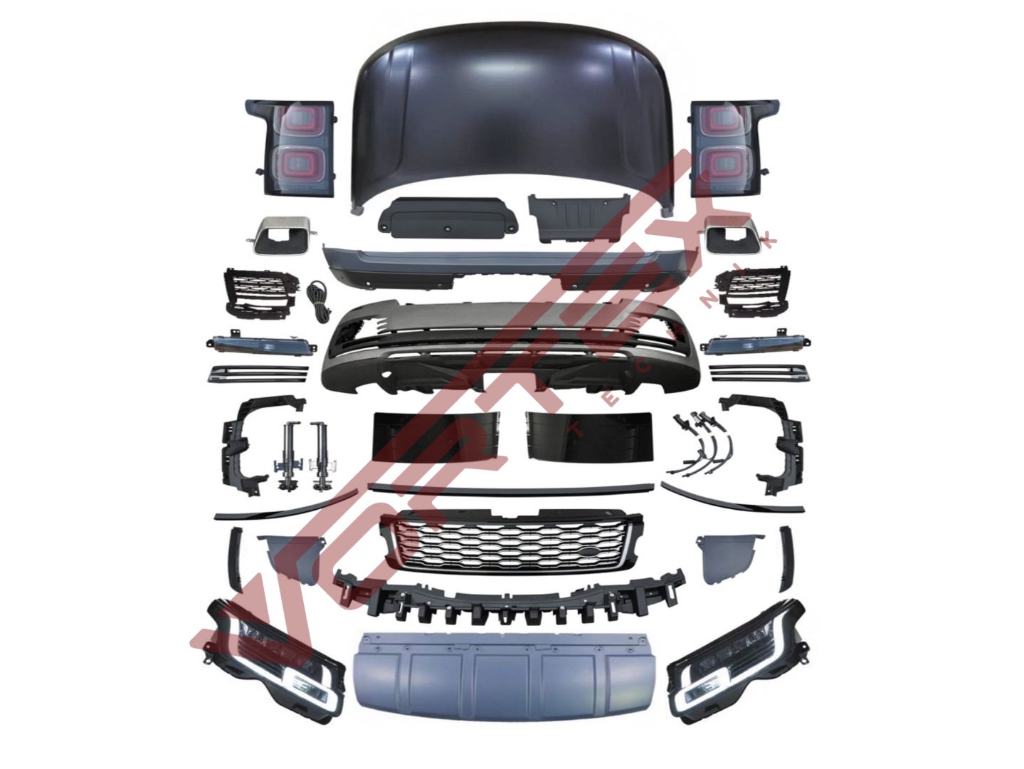 Range Rover Vogue (L405) 2013-2017 için Facelift 2018-2022 OEM Dönüşüm Seti