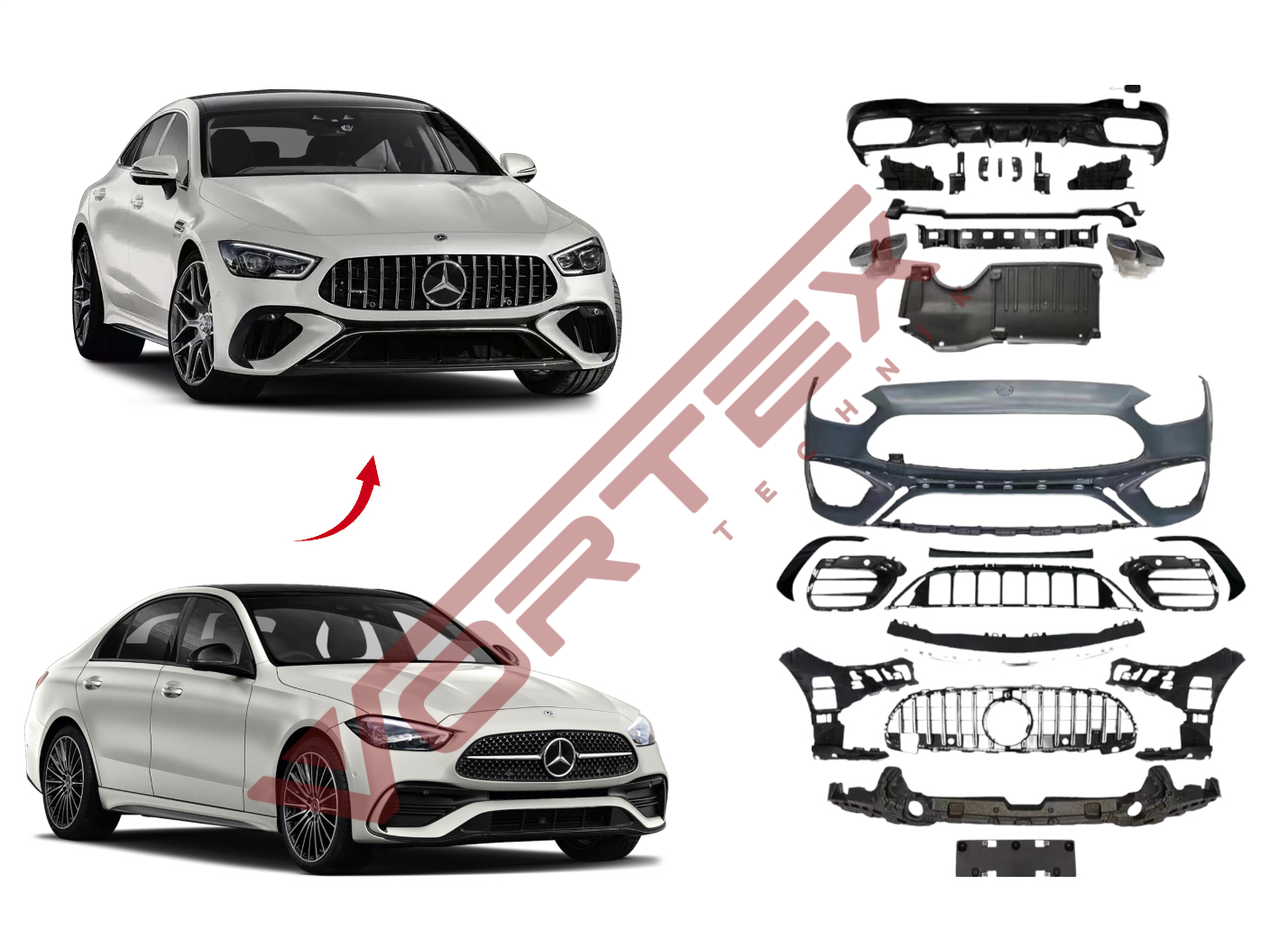 Mercedes C-Serisi W206 2021-2024 C63 AMG Body Kit