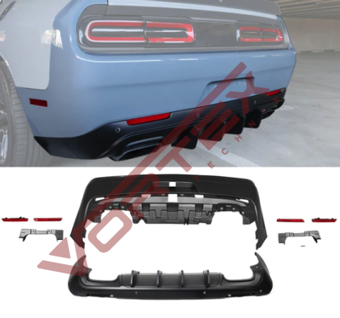 Dodge Challenger 2008-2014 için 2015-2022 Arka Tampon Seti