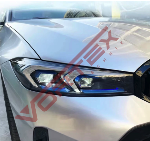 BMW 3 Serisi G20 2019-2021 için Facelift G20 LCI 2022- Lazer Far Dönüşüm Seti
