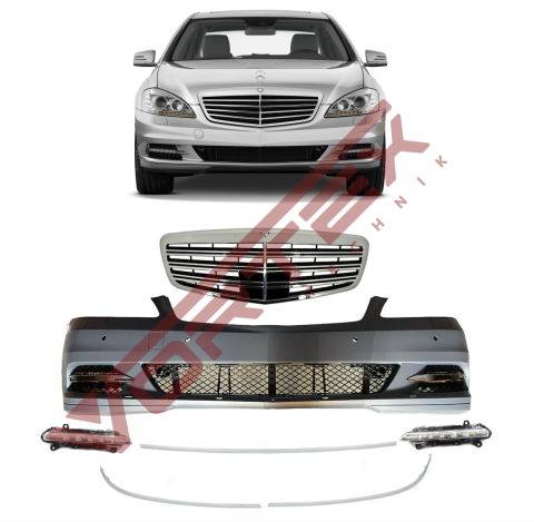 Mercedes S-Serisi Facelift W221 2010-2012 Standart OEM Ön Tampon Seti