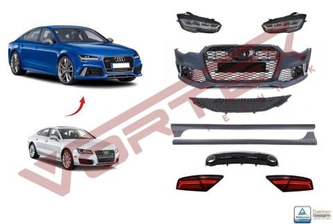 Audi A7 2010-2014 için Facelift 2015-2017 RS7 Dönüşüm Seti