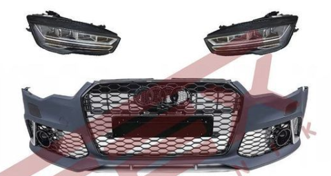 Audi A7 2010-2014 için Facelift 2015-2017 RS7 Dönüşüm Seti ÖN TAMPON - FAR