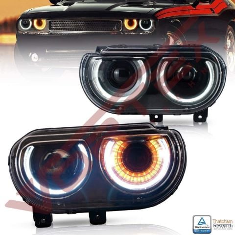 Dodge Challenger 2008-2014 Facelift Dönüşüm 2020- Full Led Far Seti