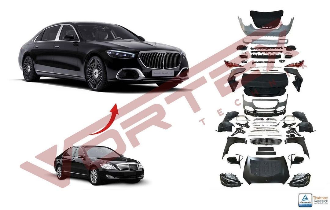 Mercedes-Benz W221 S Serisi 2006-2012 için W223 2022- Maybach Dönüşüm Seti