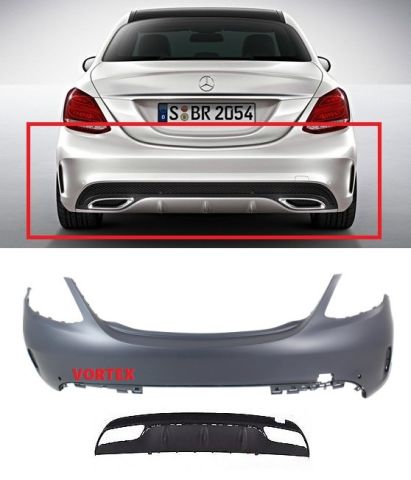 Mercedes C-Serisi W205 2014-2018 OEM AMG Body Kit Arka Tampon