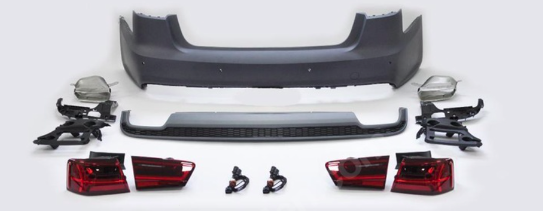 Audi A6 C7 2012-2015 Facelift 2016-2018 S-Line Dönüşüm Seti Arka Tampon