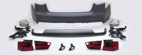Audi A6 C7 2012-2015 Facelift 2016-2018 S-Line Dönüşüm Seti Arka Tampon