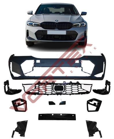 BMW 3 Serisi G20 LCI 2022- M-tech Ön Tampon Seti (Orjinal-Boyalı), 51115A69619