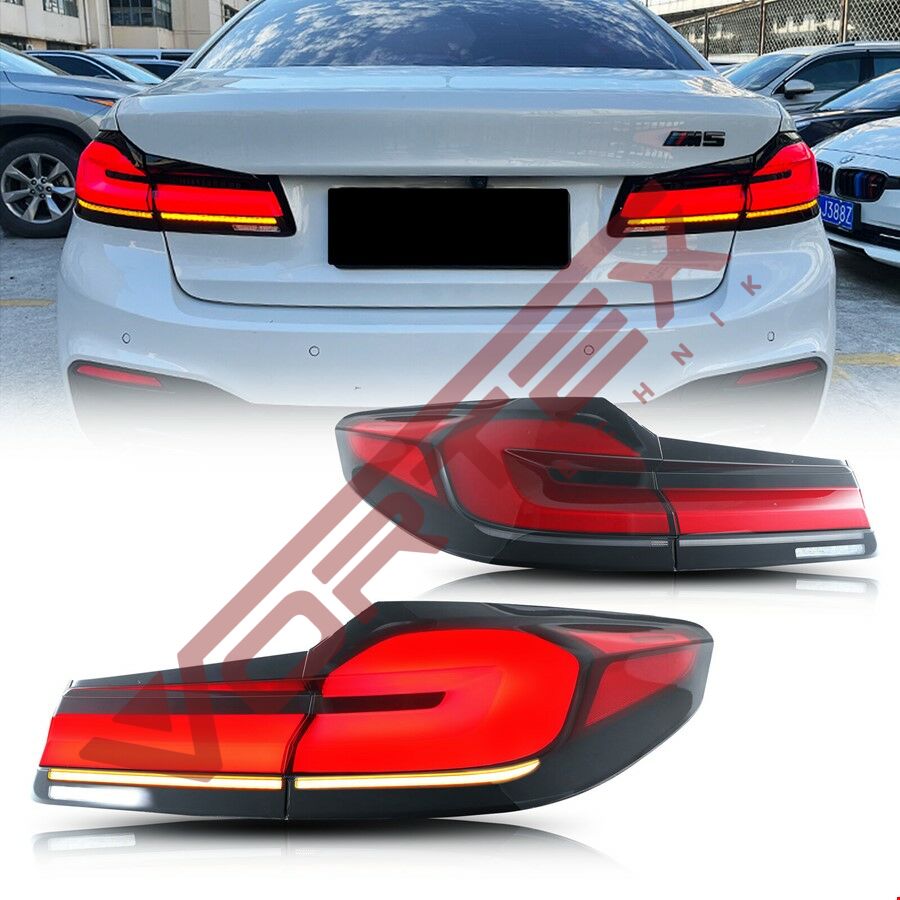 BMW 5 Serisi G30 2017-2019 için Facelift G30 LCI 2020-2022 Led Stop Dönüşüm Seti