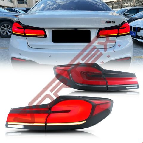 BMW 5 Serisi G30 2017-2019 için Facelift G30 LCI 2020-2022 Led Stop Dönüşüm Seti