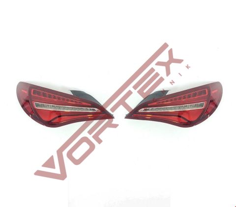 Mercedes CLA W117 2013-2016 için Facelift 2016-2019 Full Led Stop Seti