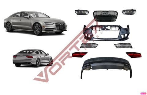Audi A7 2010-2014 için Facelift 2015-2017 S-Line Dönüşüm Seti