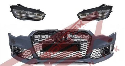 Audi A7 2010-2014 için Facelift 2015-2017 S-Line Dönüşüm Seti ÖN TAMPON - FAR