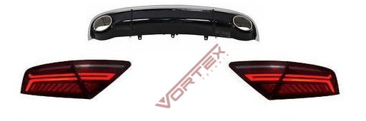 Audi A7 2010-2014 için Facelift 2015-2017 S-Line Dönüşüm Seti ARKA SET
