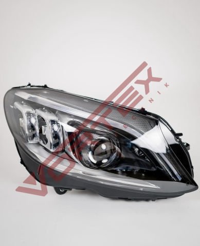 Mercedes C-Serisi W205 2014-2018 Halofen farlı araçlar için Facelift 2019-2021 Multibeam Led Far Dönüşüm Seti