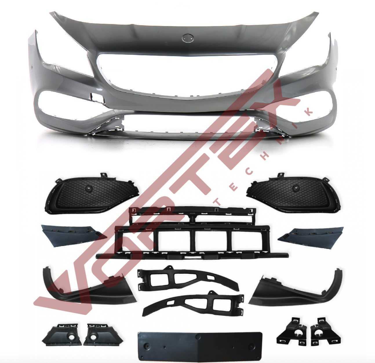 Mercedes CLA W117 2016-2018 OEM AMG Ön Tampon Seti , 1178802301