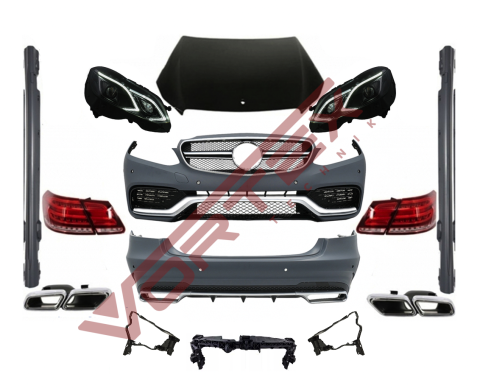 Mercedes E-Serisi W212 2009-2012 için Facelift 2013-2016 E63 AMG Dönüşüm Seti