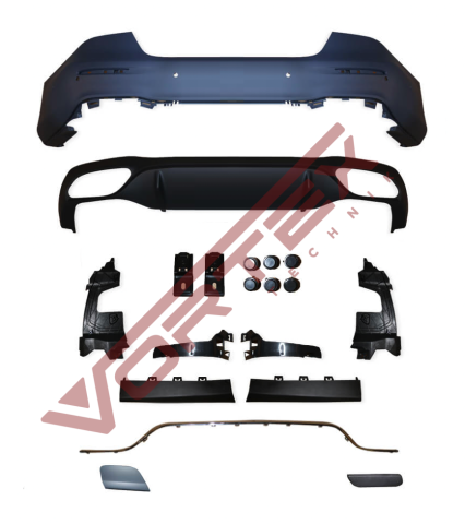 Mercedes E-Serisi W213 2020-2022 Standart OEM AMG Arka Tampon Seti , 2138854405