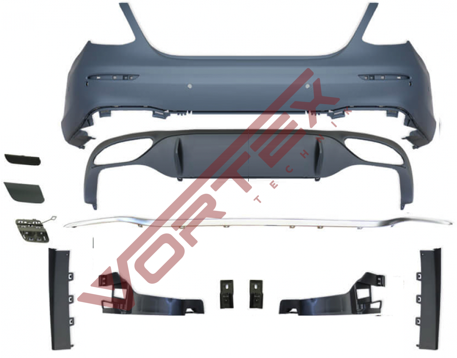 Mercedes E-Serisi W213 2016-2019 Standart OEM AMG Arka Tampon Seti , 2138850801