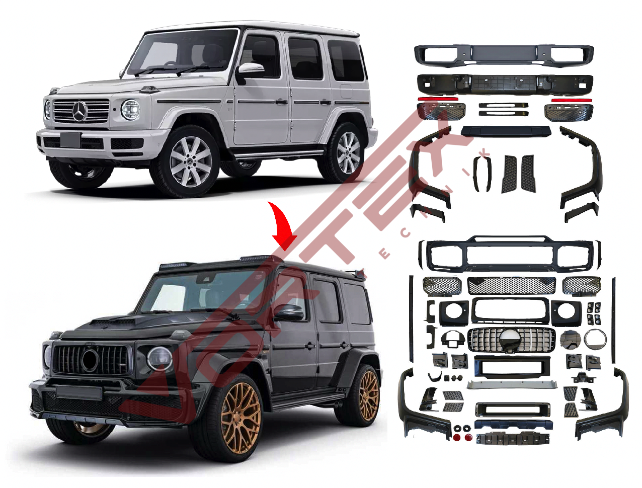 Mercedes G-Serisi W464 2019-2024 BBS Body Kit
