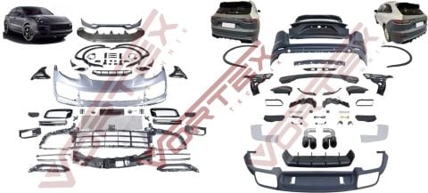 Porsche Cayenne (958.2) 2015-2017 için Yeni (9Y0) 2018-2022 Turbo Dönüşüm Seti