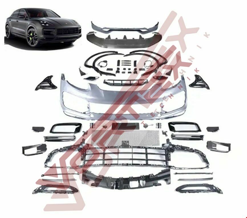 Porsche Cayenne (958.2) 2015-2017 için Yeni (9Y0) 2018-2022 Turbo Dönüşüm Seti Ön Tampon
