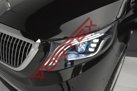 Mercedes V-Class W447 2014-2024 Led Farlı Model için Maybach Görünüm Far Seti