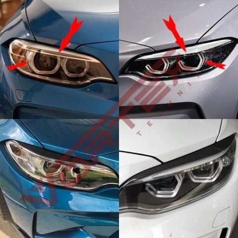 BMW 2 Serisi F22 2012-2016 Xenon farlar için Adaptif Led F22 LCI Far Dönüşüm Seti