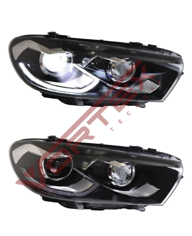 Volkswagen Scirocco 2009-2017 Halojen farlar için Facelift Full Led Far Takımı