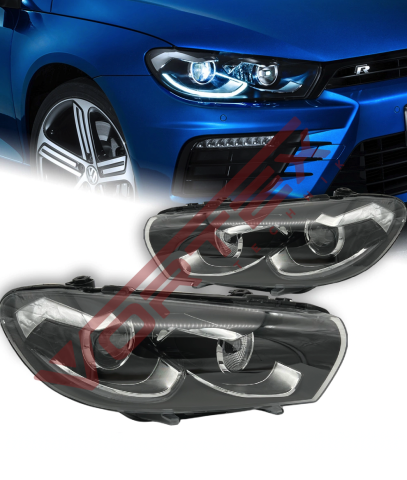 Volkswagen Scirocco 2009-2015 Xenon farlar için Facelift Full Led Far Takımı