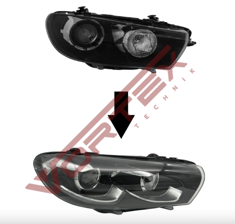 Volkswagen Scirocco 2009-2015 Xenon farlar için Facelift Full Led Far Takımı