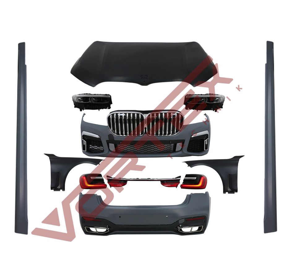 BMW 7 Serisi G11/G12 2015-2018 için Facelift 2019-2022 Dönüşüm Seti