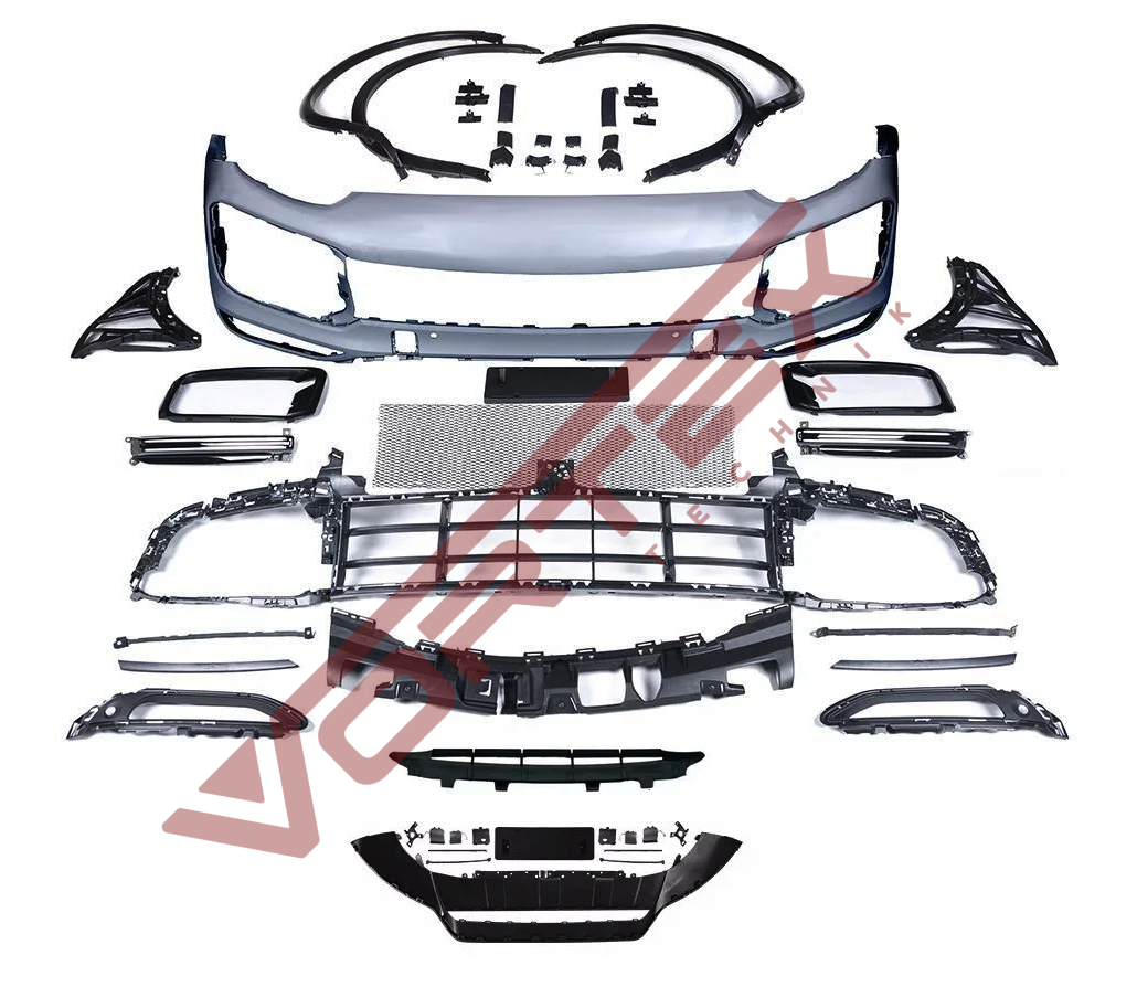 Porsche Cayenne (958.2) 2015-2017 için Yeni (9Y0) 2018-2022 Turbo Ön Tampon Seti