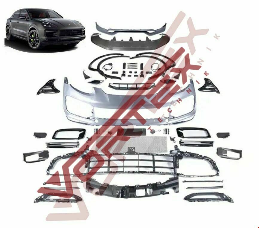 Porsche Cayenne (958.2) 2015-2017 için Yeni (9Y0) 2018-2022 Turbo Ön Tampon Seti Ön Tampon