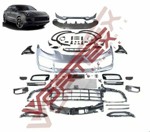 Porsche Cayenne (958.2) 2015-2017 için Yeni (9Y0) 2018-2022 Turbo Ön Tampon Seti Ön Tampon